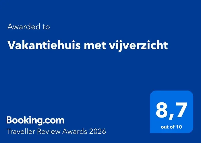 Vakantiehuis met vijverzicht